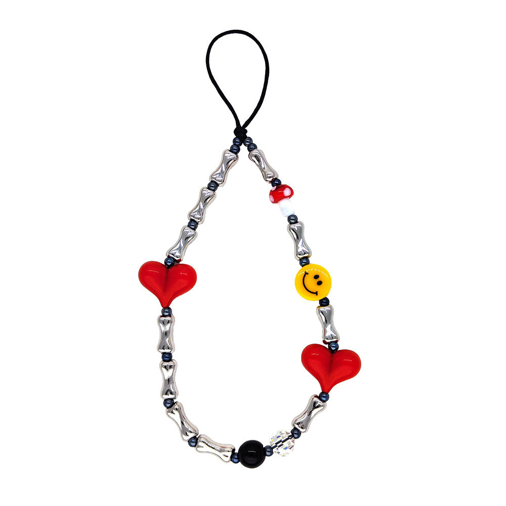 Wholesale Smiley Face Mobile Phone  Funny Bone Wristband Mobile Phone Chain